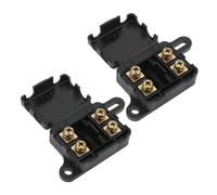 Be In Your Mind Portafusibles MIDI de 2 Vías 2 Unidades Máx. 150 A 32 V CC Soporte para 2 Fusibles para Automóviles Embarcaciones Casas Móviles Vehículos Centro de Datos Electrónica