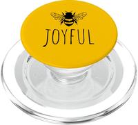 Be Joyful - Mensaje Inspirador Minimalista para Amantes de Las Abejas PopSockets PopGrip para MagSafe