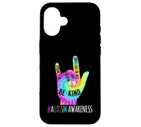 Be Kind ASL Love Sign Language Hand Autism Awareness T-Shirt Carcasa para iPhone 16