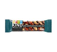 Be-Kind Barras de chocolate negro, frutos secos y sal marina 12 Unidades 40 g