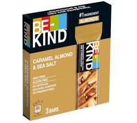 Be-Kind Barrita de Almendra y Sal Marina Snack Saludable Natural 40g | Barrita natural con almendras y sal marina -- snack nutritivo perfecto para el trabajo y para darte energía