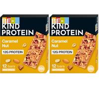 Be-Kind Barrita de proteínas con doble chocolate negro y frutos secos, 12x50g (Paquete de 2)