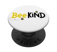 Be Kind Bee Kind Funny Slogan Declaración PopSockets PopGrip Adhesivo