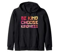 Be Kind Choose Kindness Rainbow Positive Inspirational Quote Sudadera con Capucha