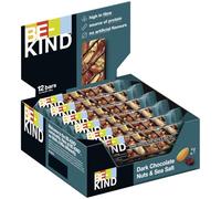 BE-KIND Dark Chocolate Nuts & Seasalt - Barra de nueces (6 x 12 x 40 g, sin gluten)