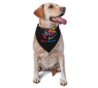 Be Kind Día de Concientización sobre el Autismo en un Mundo Donde Puedes Ser Cualquier Cosa Primavera Perro Bandanas Boy Bulk Cachorro Pañuelo Ajustable Suave Triángulo Baberos Accesorios para Perros