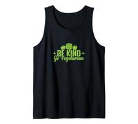 Be Kind Go Vegetariano Positivo Vegano Camiseta sin Mangas