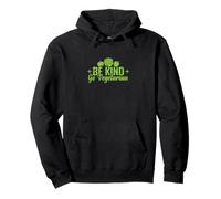 Be Kind Go Vegetariano Positivo Vegano Sudadera con Capucha