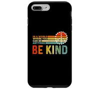 Be Kind Graphic - Camiseta de verano para mujer, diseño retro arcoíris Carcasa para iPhone 7 Plus/8 Plus
