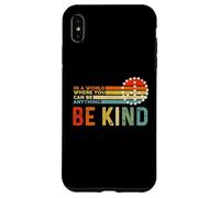 Be Kind Graphic - Camiseta de verano para mujer, diseño retro arcoíris Carcasa para iPhone XS Max
