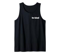 Be Kind Positive Back Imprimir Mensaje a la Persona detrás del Amor Camiseta sin Mangas