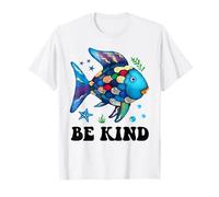 Be Kind Rainbow Fish Teacher Life Teacher Regreso a la escuela Camiseta