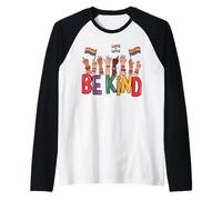 Be Kind Rainbow Hand LGBT - Orgullo Gay Ally LGBTQ Pride Month Camiseta Manga Raglan