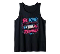 Be Kind Rewind Cinta de vídeo Retro 80s Estética Camiseta sin Mangas