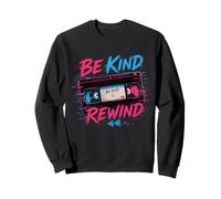 Be Kind Rewind Cinta de vídeo Retro 80s Estética Sudadera