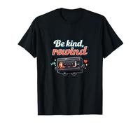 Be Kind, Rewind Kawaii Chibi Tape Retro Cita Camiseta