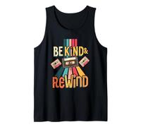 Be Kind & Rewind Retro Vintage Classic Throwback Hombres Mujeres Camiseta sin Mangas