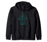 Be Kind, Rewind Your Mind - Cita Turquesa Retro Sudadera con Capucha