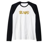 Be Kind Spread Positivity Quote Design Camiseta Manga Raglan