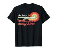 be kind to every kind - vegan vintage retro style T-Shirt Camiseta