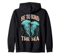 Be Kind To The Sea Jellyfish Ocean Life Sudadera con Capucha