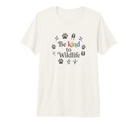 Be Kind To Wildlife Animal Lover Nature Lover Cute Be Kind Camiseta Premium