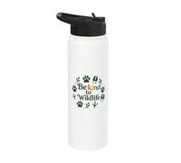 Be Kind To Wildlife Nature Animal Lover Stainless Steel Insulated Water Bottle