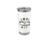 Be Kind To Wildlife Nature Animal Lover Vaso térmico de acero inoxidable de doble pared