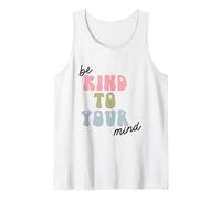 Be Kind To Your Mind Empowering Quote Artwork Camiseta sin Mangas
