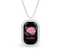 Be Kind To Your Mind Mental Health Matters Awareness - Collar ajustable para mujer, colgante de cadena de joyería para viajes y fiestas, talla única, Metal