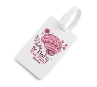 Be Kind to Your Mind Mental Health Matters Awareness - Etiquetas de equipaje para maletas, etiqueta de equipaje de TPU, lindas etiquetas de bolsa de viaje, estilo blanco