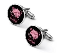 Be Kind To Your Mind Mental Health Matters Awareness - Gemelos de moda para hombre, camisas clásicas, juego de gemelos para bodas y negocios, 2.0cm, Metal, No es una piedra preciosa