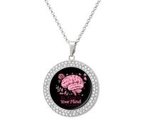 Be Kind To Your Mind Mental Health Matters - Collar de concienciación para mujer, colgante de joyería ajustable para mamá, esposa, novia, talla única, Metal