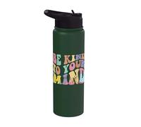 Be kind to your mind mental health Stainless Steel Insulated Water Bottle