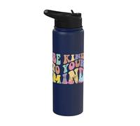 Be kind to your mind mental health Stainless Steel Insulated Water Bottle