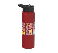 Be kind to your mind mental health Stainless Steel Insulated Water Bottle