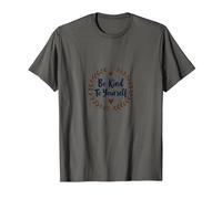 Be Kind To Yourself - Cita inspiradora de autocuidado Camiseta, Hombre, Asfalto, XL