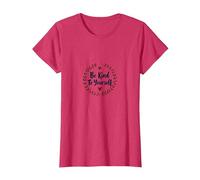 Be Kind To Yourself - Cita inspiradora de autocuidado Camiseta, Mujer, Rojo Jaspeado, S