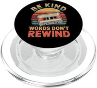 Be Kind Words Don't Rewind Positive Kindness Cita Mensaje PopSockets PopGrip para MagSafe