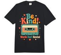 Be Kind Words Dont Rewind Retro Casete Cinta Anti Bullying Comfort Colors Adult Heavyweight T-Shirt