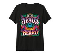 Be Like Jesus Grow A Beard - Camiseta Premium