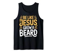 Be Like Jesus Grow A Beard Christian Facial Hair Jokes - Camiseta sin Mangas