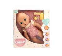 Be Loved Babies Gaby, Muñeca Bebé Realista, Tiene una Textura de Piel Suave e Incluye un Chupete y un Biberón, Juguete Regalo para Niñas y Niños de 18+ Meses