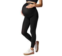 Be Mammy Leggings de Maternidad BE-1123 (Negro, L-XL)