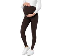 Be Mammy Leggins Premamá Embarazo Ropa Deporte BE20-230 (Marrón, XL)