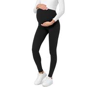 Be Mammy Leggins Premamá Embarazo Ropa Deporte BE20-230 (Negro, 4XL)