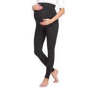 Be Mammy Mallas Leggins Premamá Largos BE20-257(Negro, S)