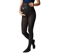 Be Mammy Medias Panty Premamá Mujer 150 DEN BE-1122 (Negro Patrón-003, L)