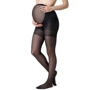 Be Mammy Medias Panty Premamá Mujer 40 DEN BE-1119 (Negro, L)