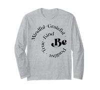 Be Mindful Grateful Positive True Kind Motivational Dichos Manga Larga